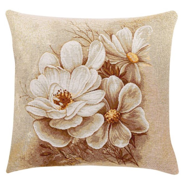 Jacquard cushion golden flower 45x45 NITRA