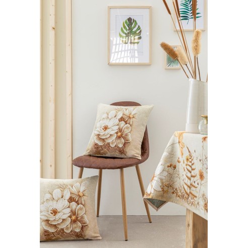 Jacquard cushion golden flower 45x45 NITRA