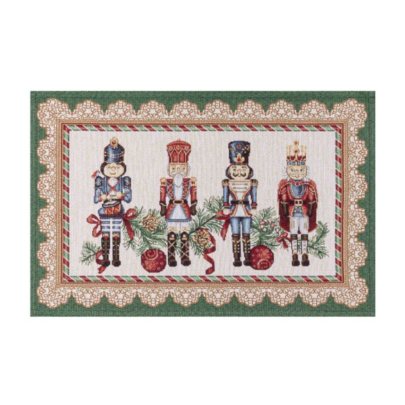 Jacquard placemat set with Nutcracker 30x45. TAMBURELLI