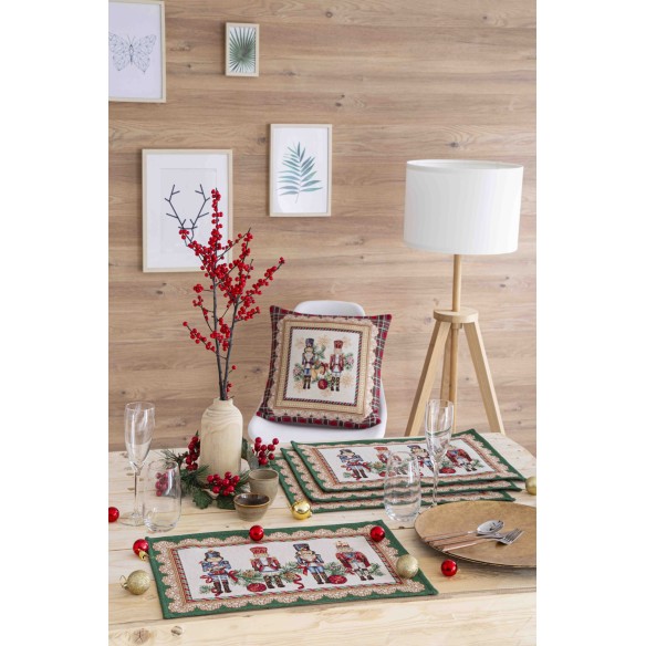 Jacquard placemat set with Nutcracker 30x45. TAMBURELLI
