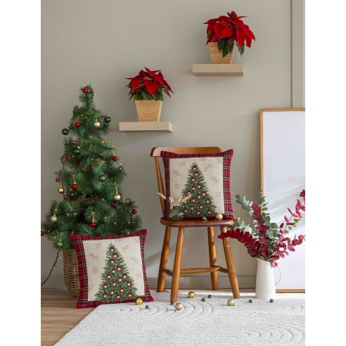 Jacquard cushion with Christmas Tree. 45x45 SAPIN