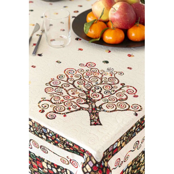 Mantel de mesa de tejido Jacquard arbol de la vida ART