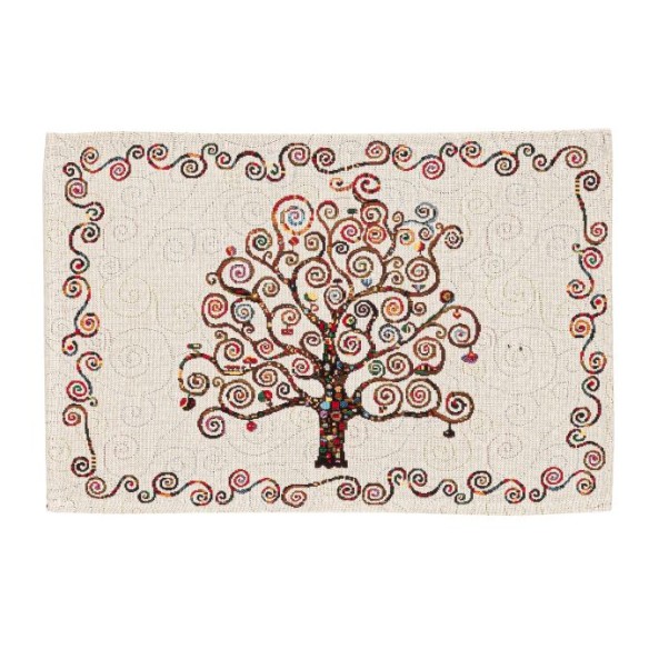 Set individual de mesa de tejido Jacquard arbol de la vida 30x45 ART