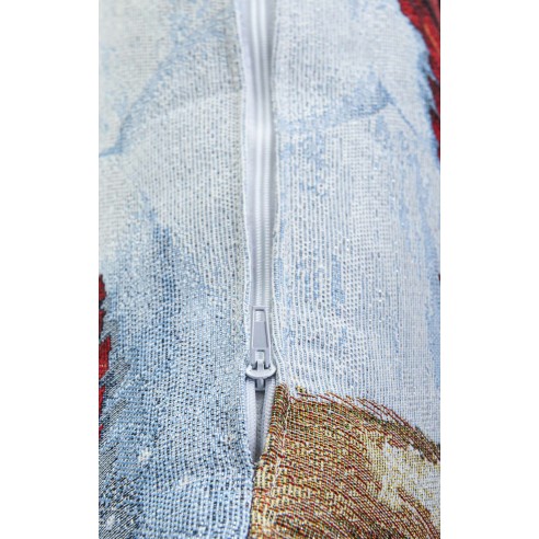 Cojin Jacquard con Muñeco de Nieve y Reno. 45X45  DONNER