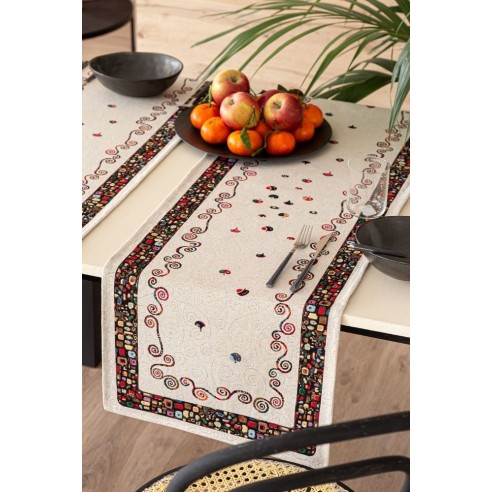 Jacquard table runner Tree of Life. 40x135 ART