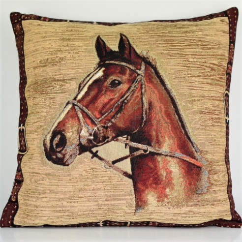 Jacquard cushion horse 45x45 SULTAN