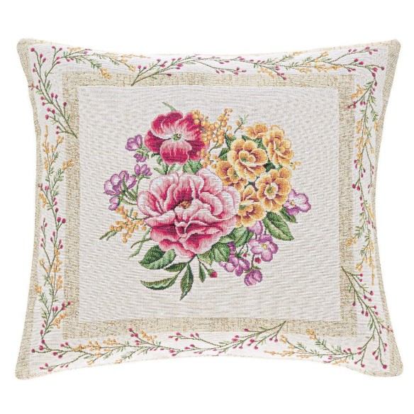 Jacquard cushion flowers 45x45 XANA